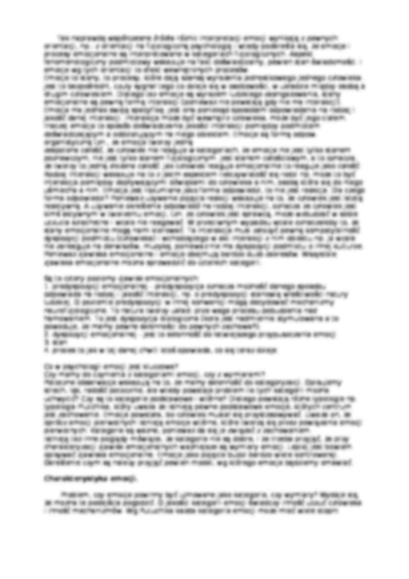 Emocje i motywacja - referat - strona 2