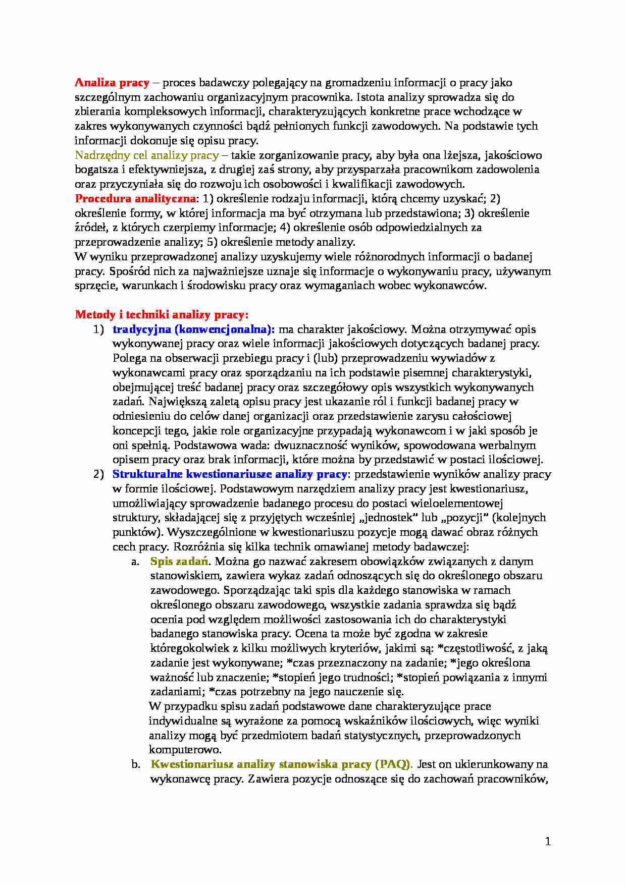 personel - wybrane zagadnienia - strona 1