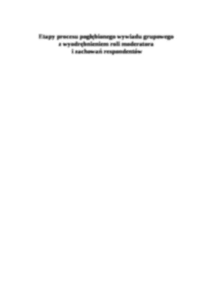 Wykład zogniskowane wywiady grupowe - strona 2