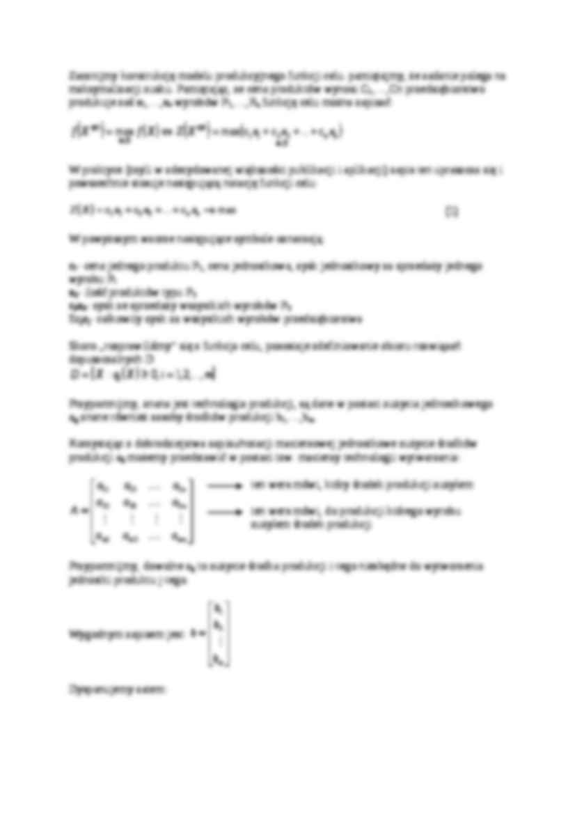 Badania Operacyjne - Model decyzyjny - strona 2