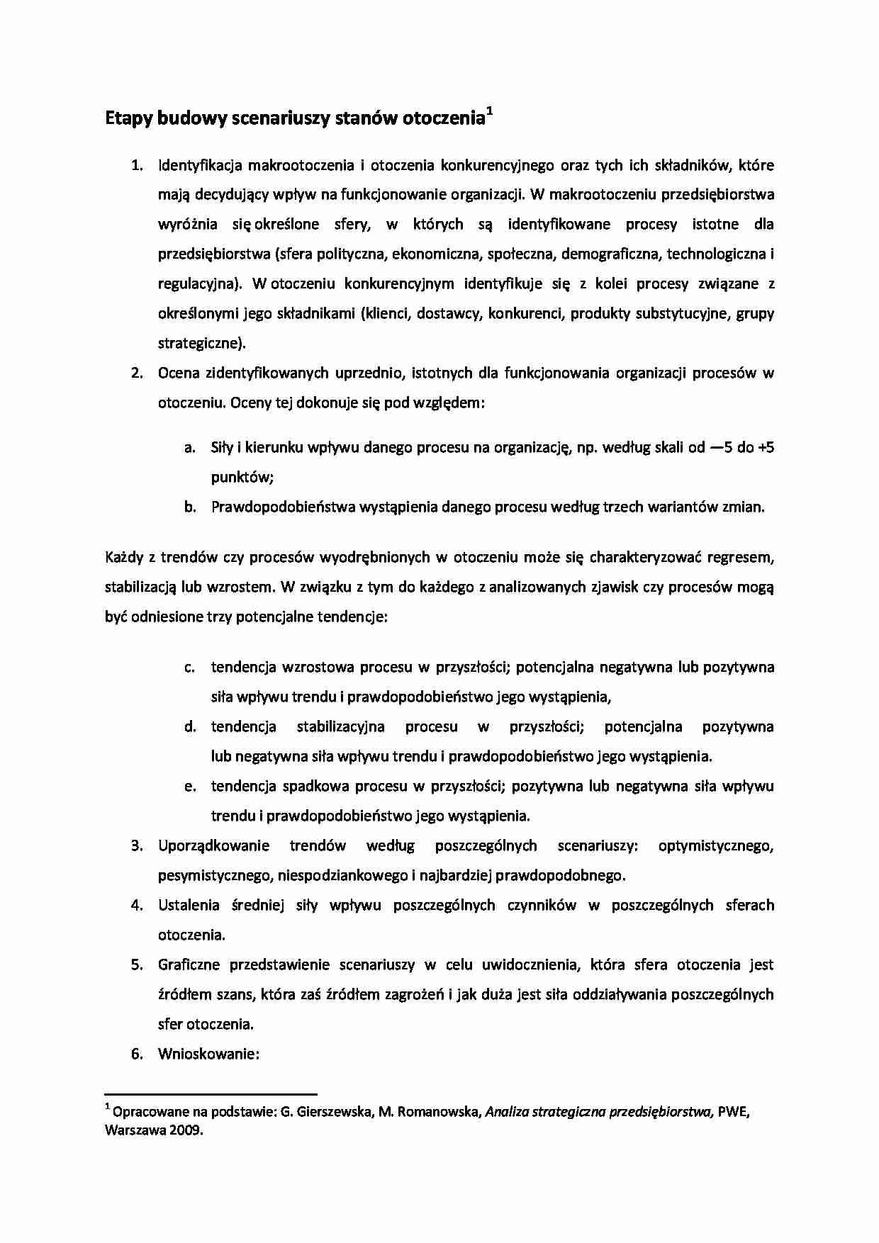 Etapy budowy scenariusza  - strona 1