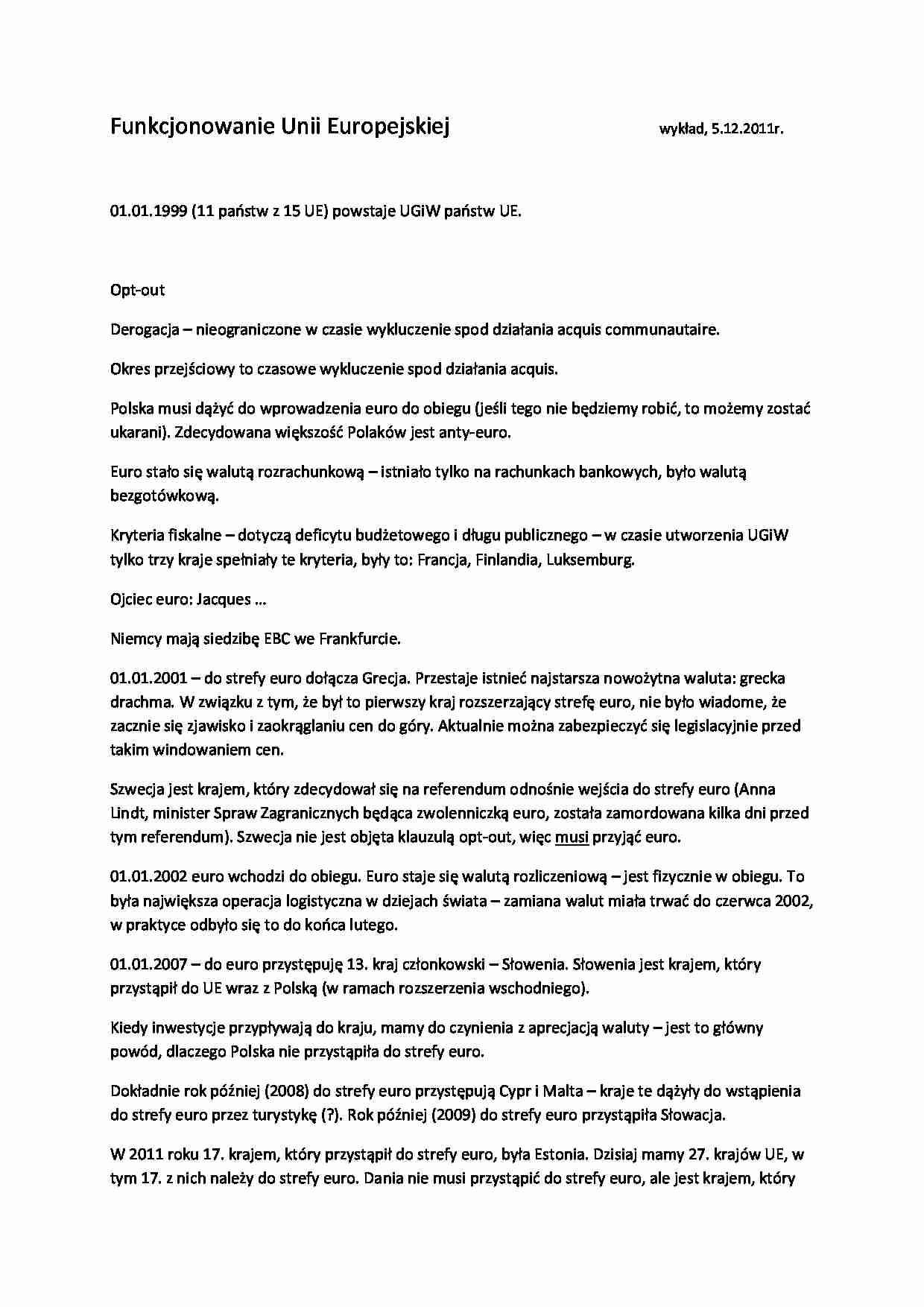 Ewolucja Unii Europejskiej - strona 1