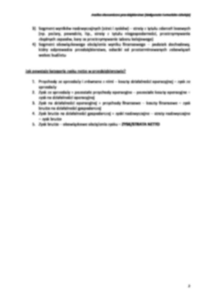 Analiza Rachunku Zysków i Strat  - strona 2