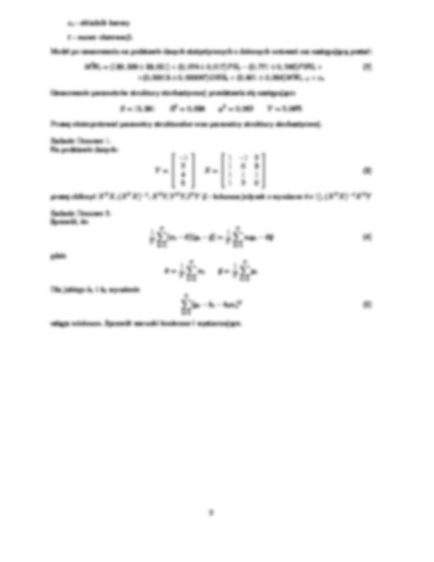 ekonometria egzamin zestaw 1 - strona 2
