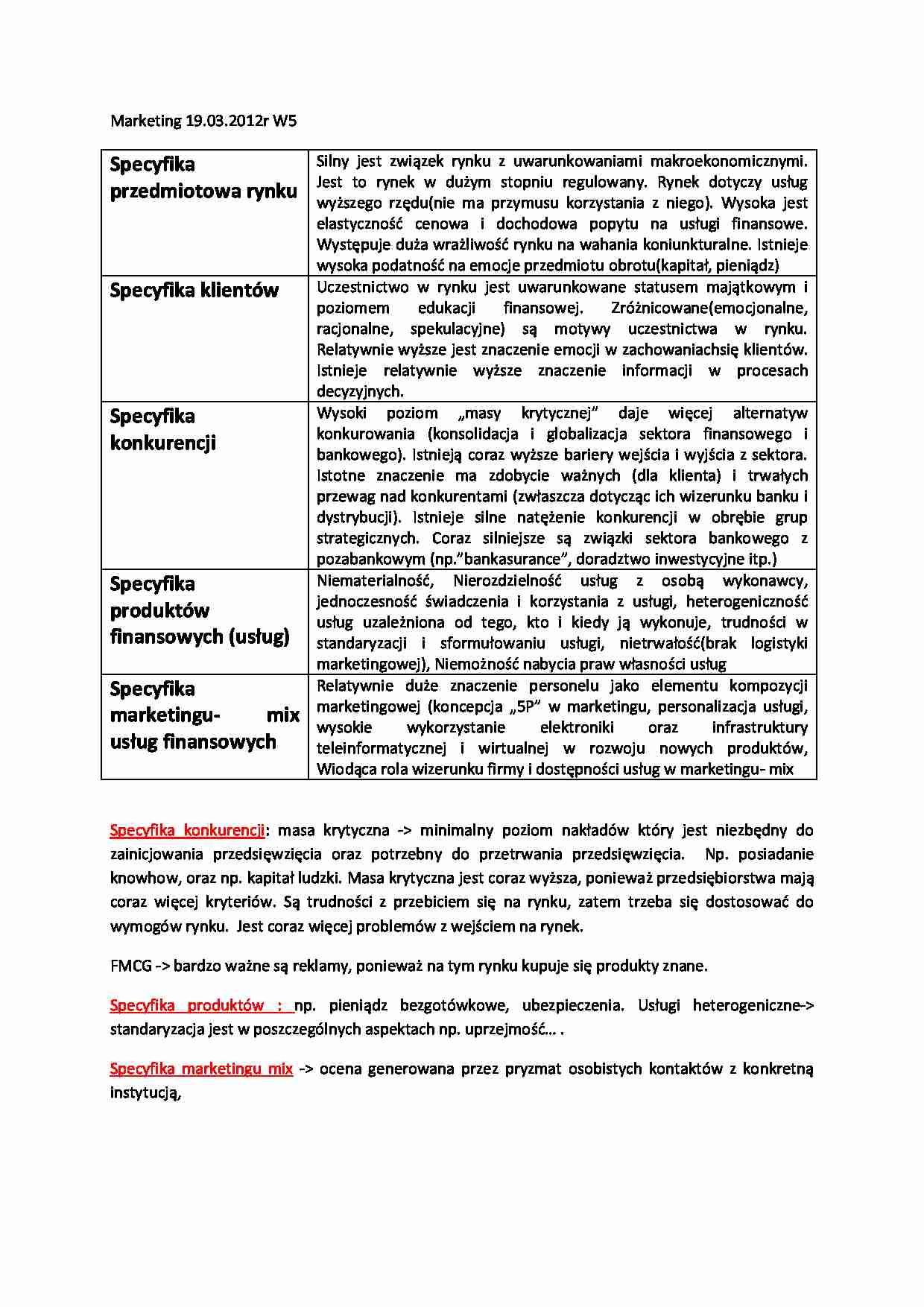 Specyfika i determinanty - konkurencji, rynku - strona 1