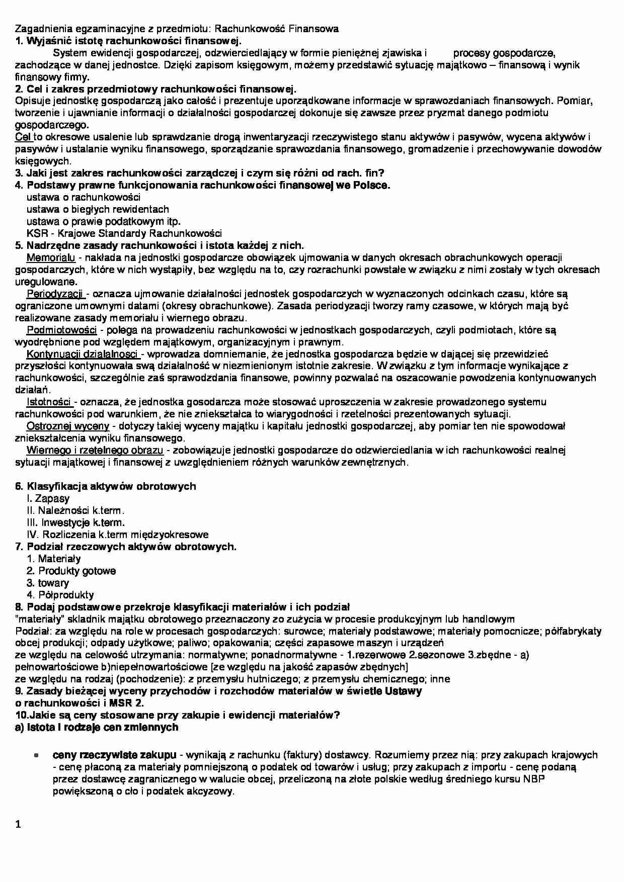 Rachunkowosc odpowiedzi - strona 1