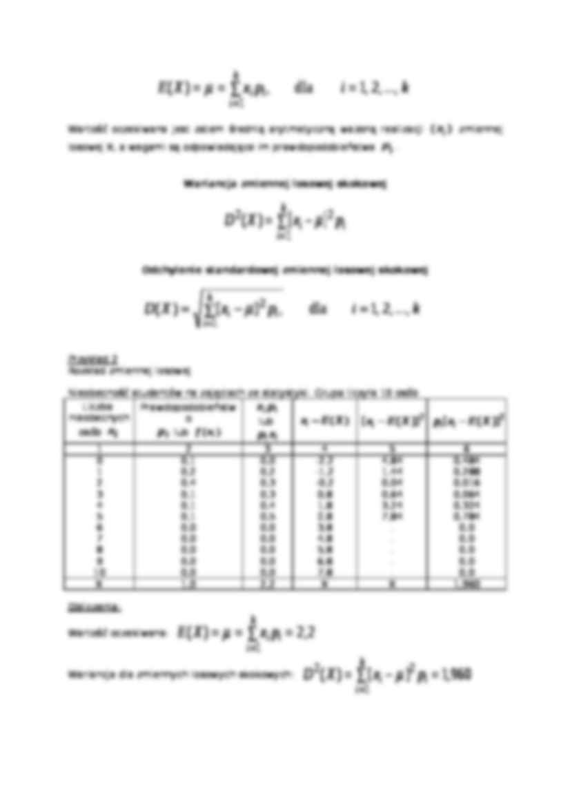 Zmienna losowa skokowa i jej rozkład - strona 2