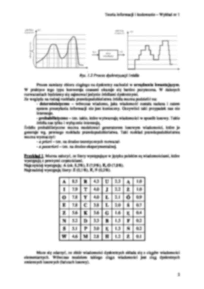 teoria informacji i kodowanie wykłady - strona 2