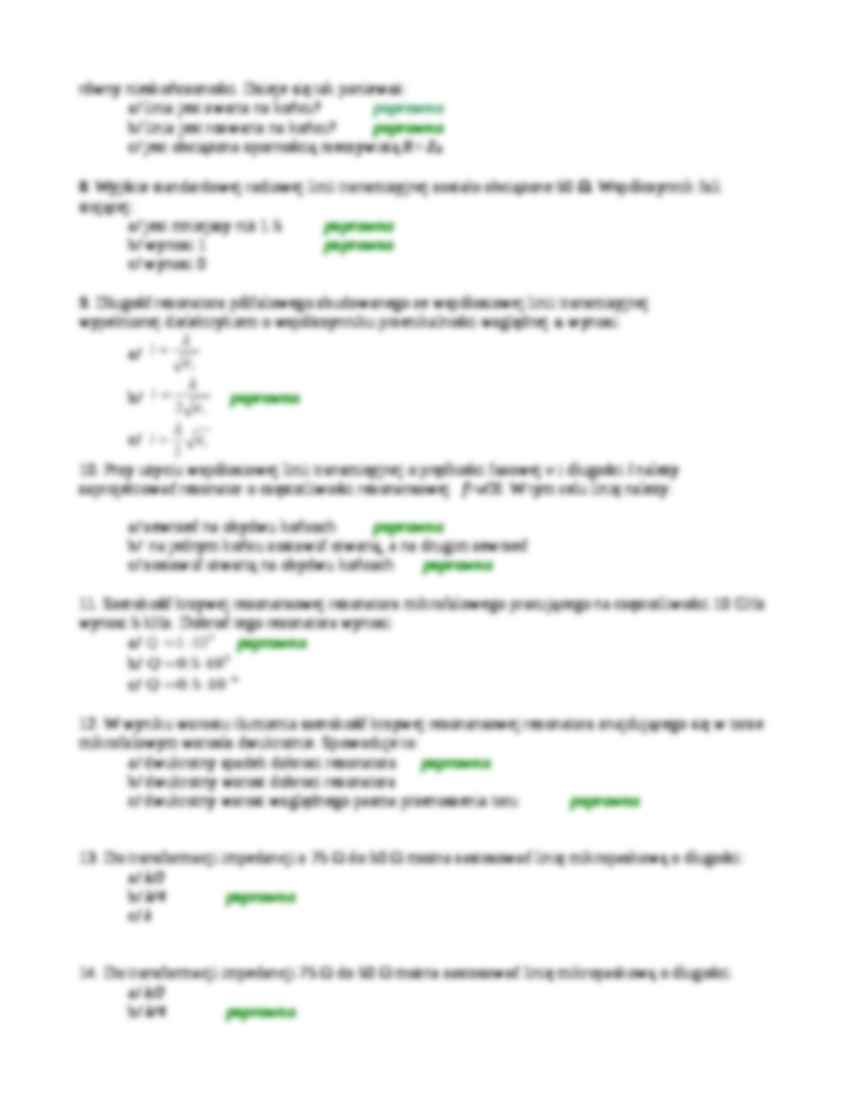 technika wielkich częstotliwości  egzamin inzynierski - strona 2
