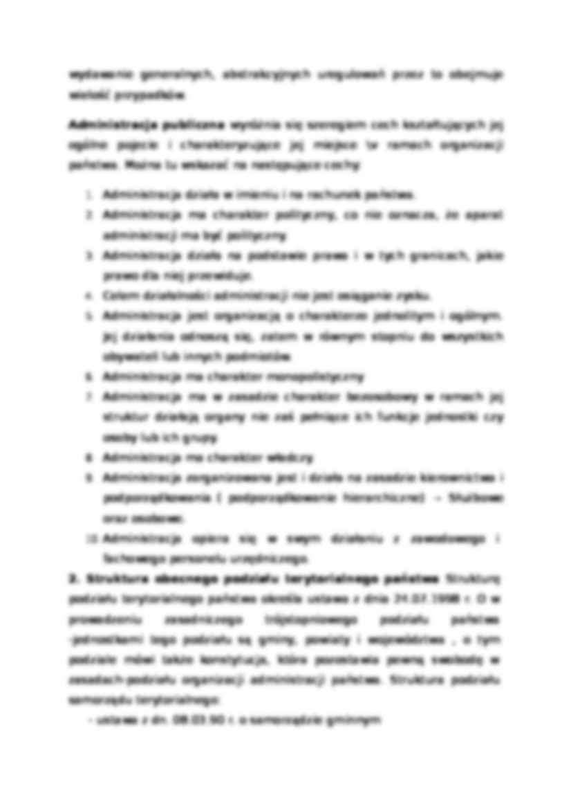 Pytania egzaminacyjne z odpowiedziami z przedmiotu Ustrój administracji publicznej dla studentów kierunku Administracja - studia dzienne i zaoczne - strona 3