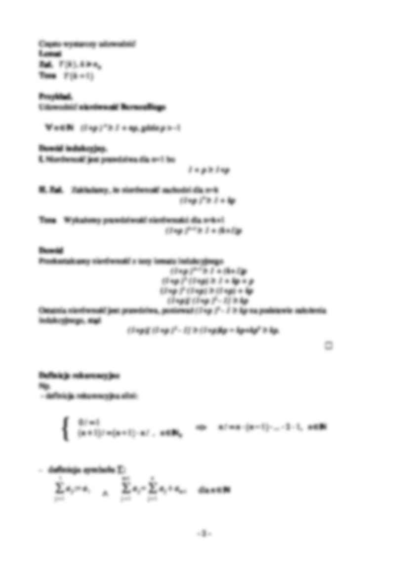 Wykłady z analizy matematycznej dla I roku Elektroniki i Telekomunikacji - strona 2