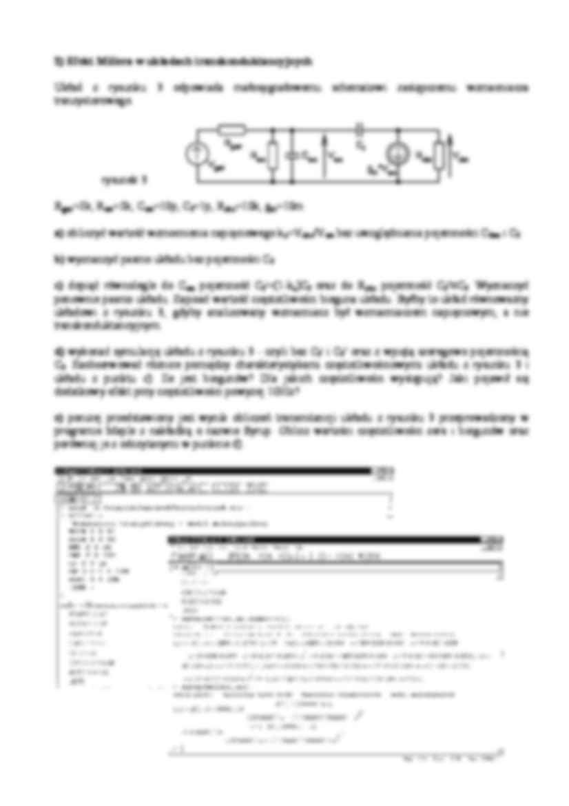 Efekt Millera w układach transkonduktancyjnych  - strona 2