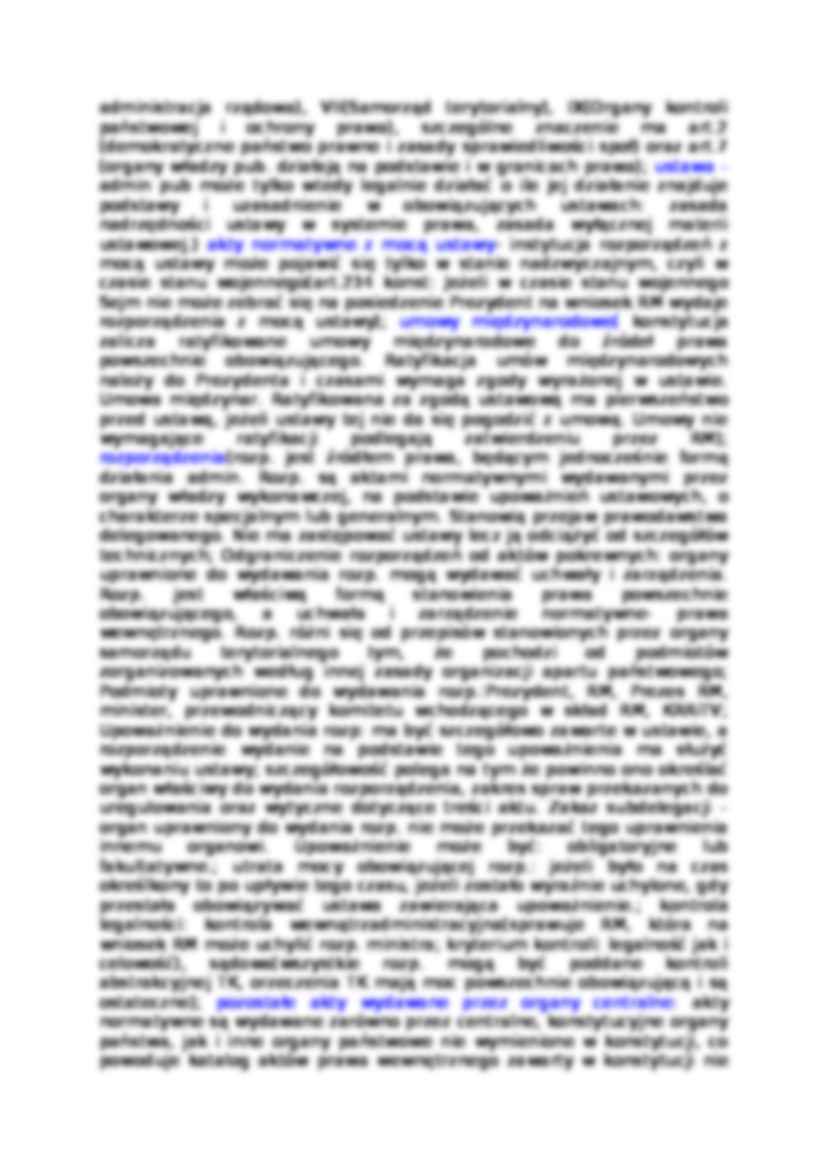 Prawo administracyjne - opracowanie - źródła prawa - strona 3