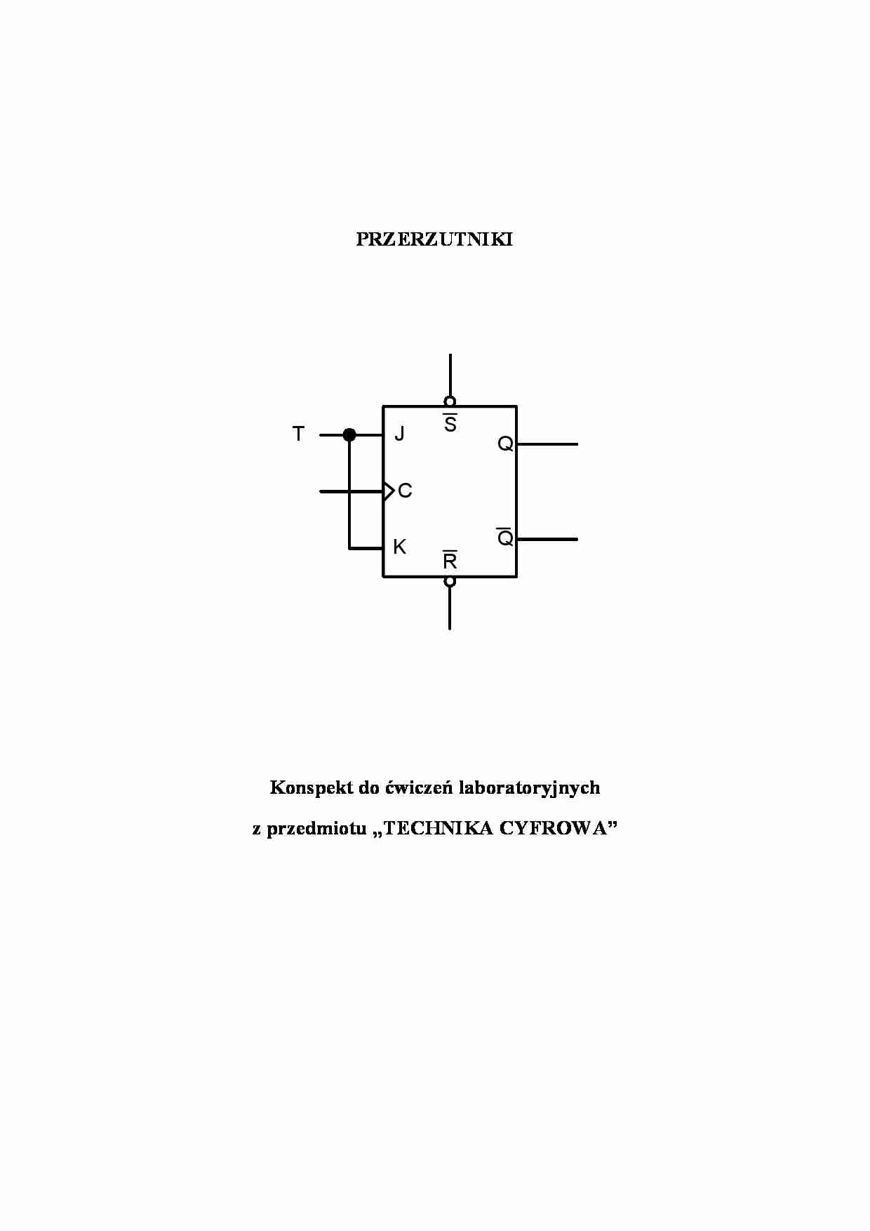 konspekt do ćwiczeń labolatoryjnych - strona 1