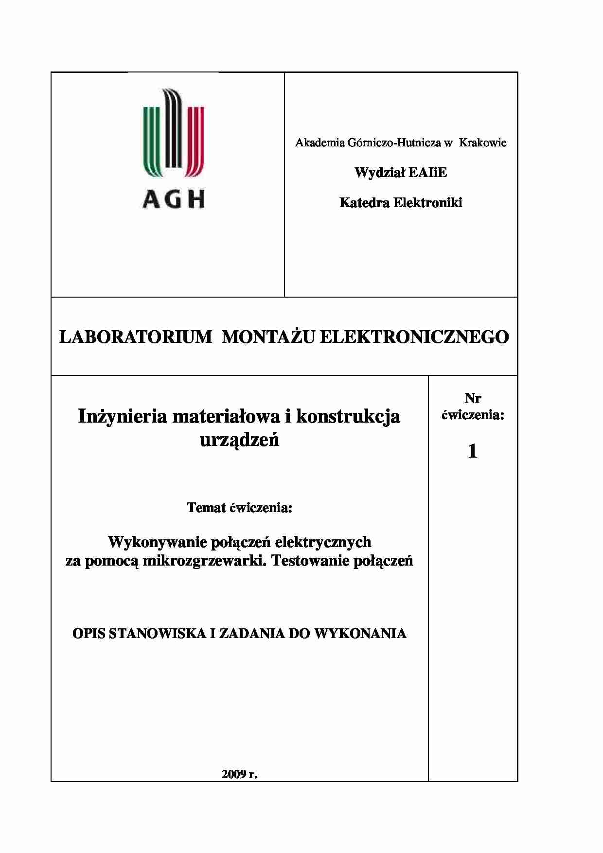 Wykonanie połączeń elektrycznych - strona 1