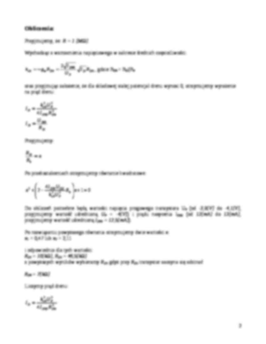 Wzmacniacz napięciowy z tranzystorem unipolarnym  - strona 2