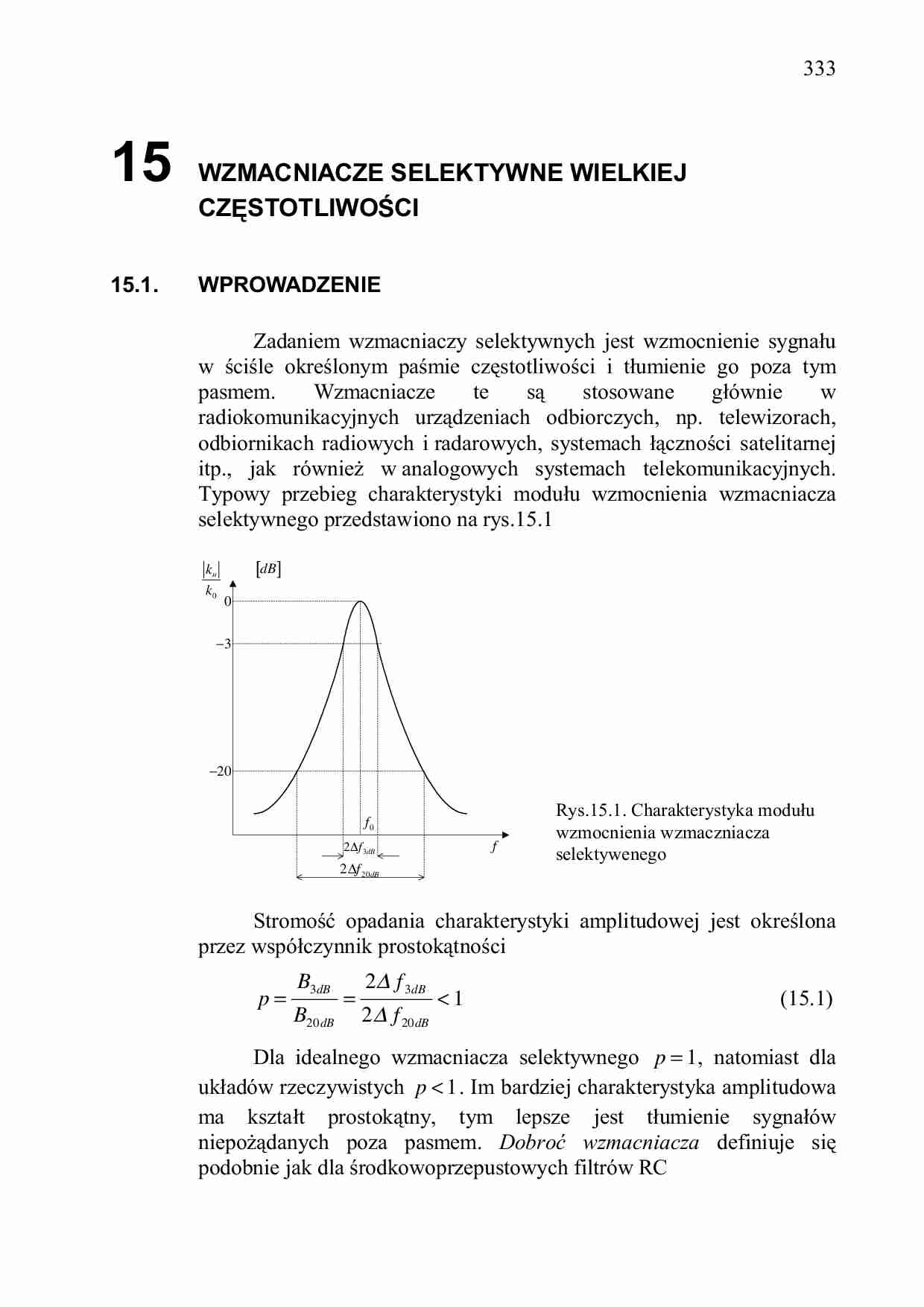 Wzmacniacze selektywne  - strona 1