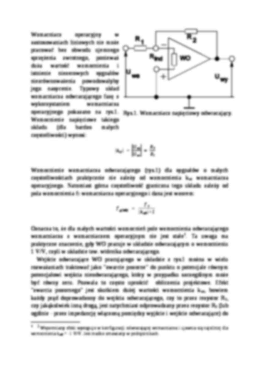 badanie wzmacniacza operacyjnego - strona 2