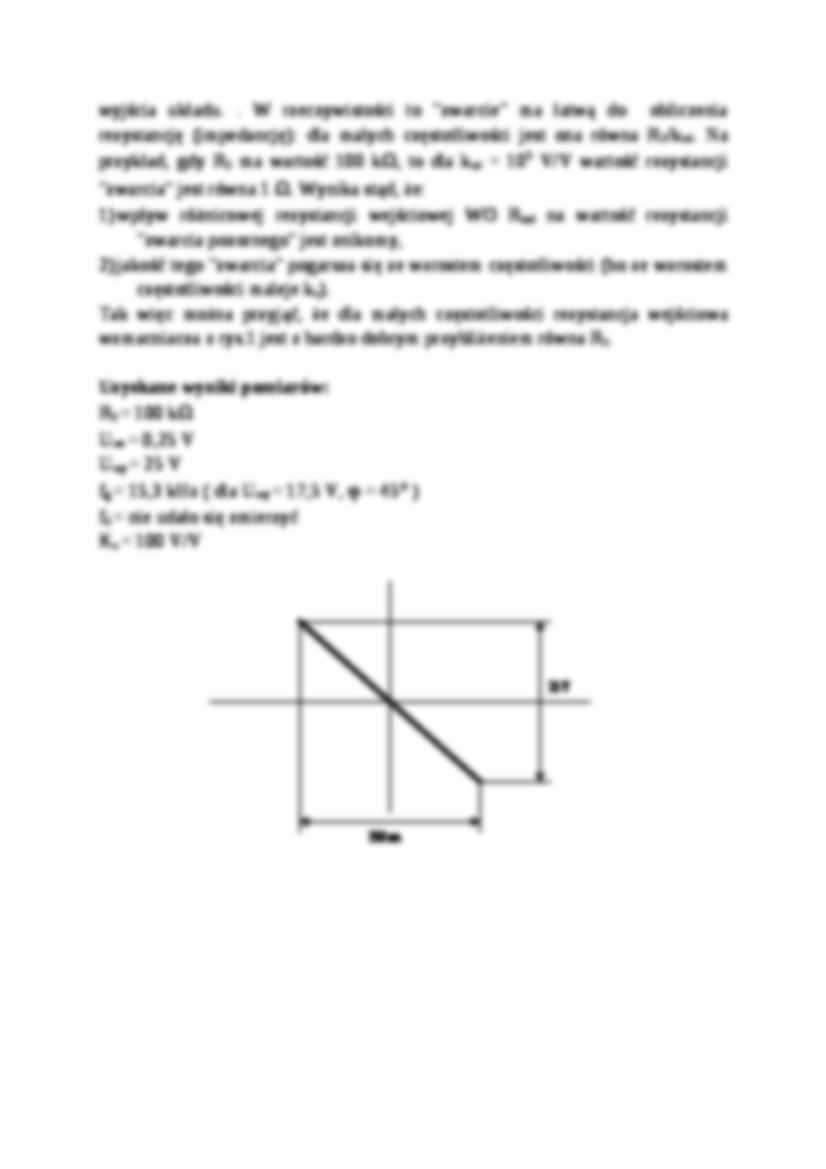 badanie wzmacniacza operacyjnego - strona 3