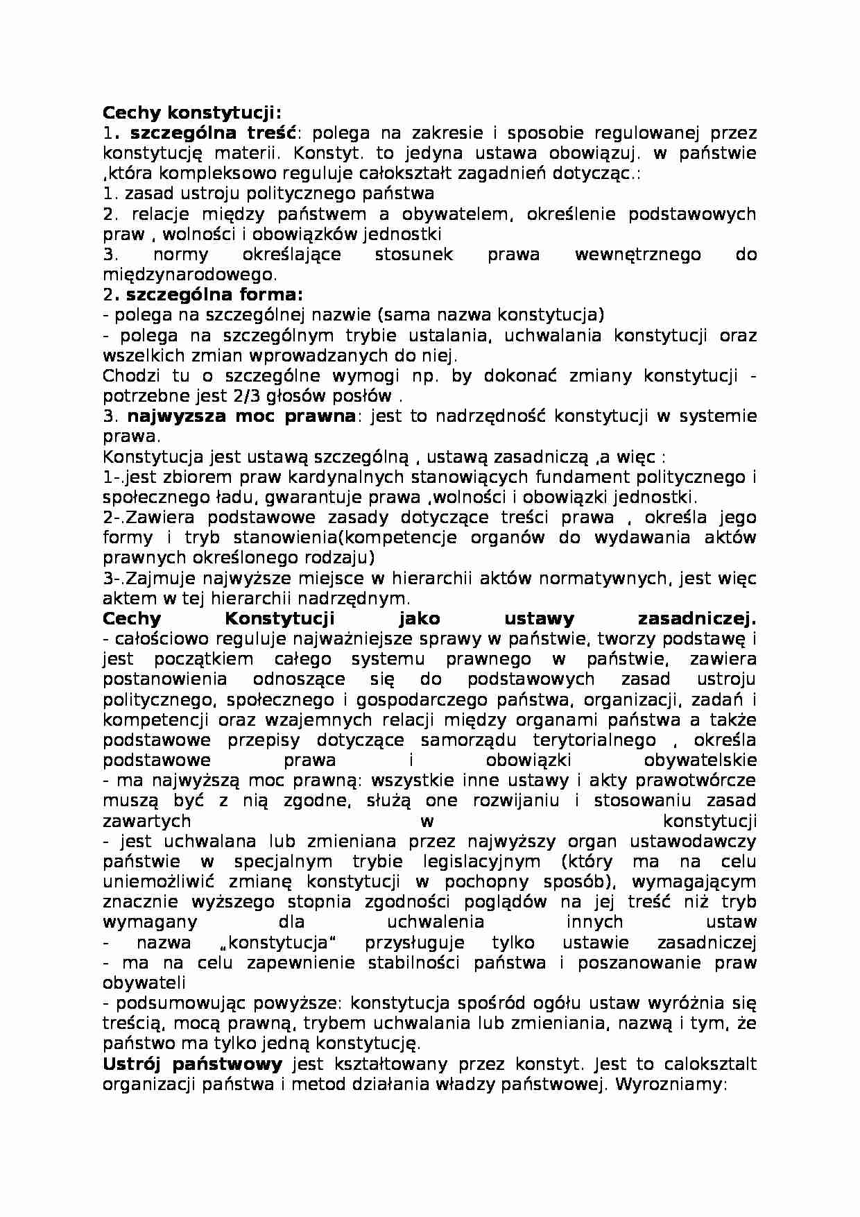 Prawo konstytucyjne - strona 1