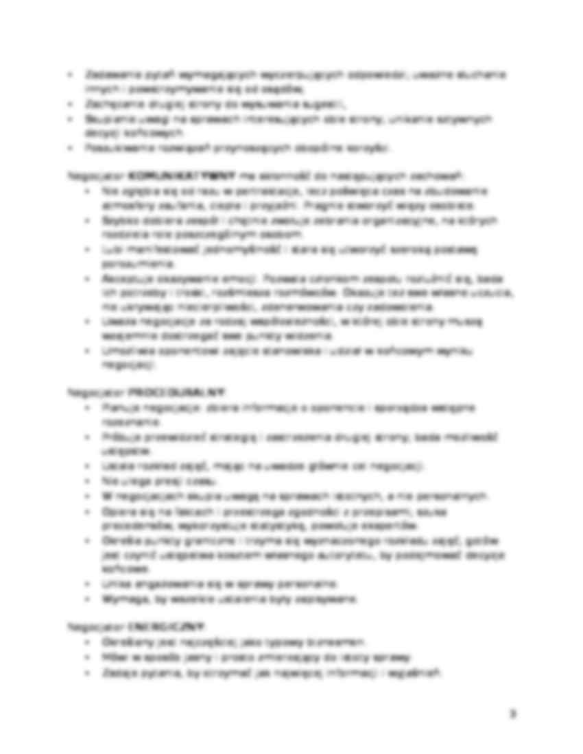 Negocjacje - istota, definicje, rodzaje, znaczenie - strona 3