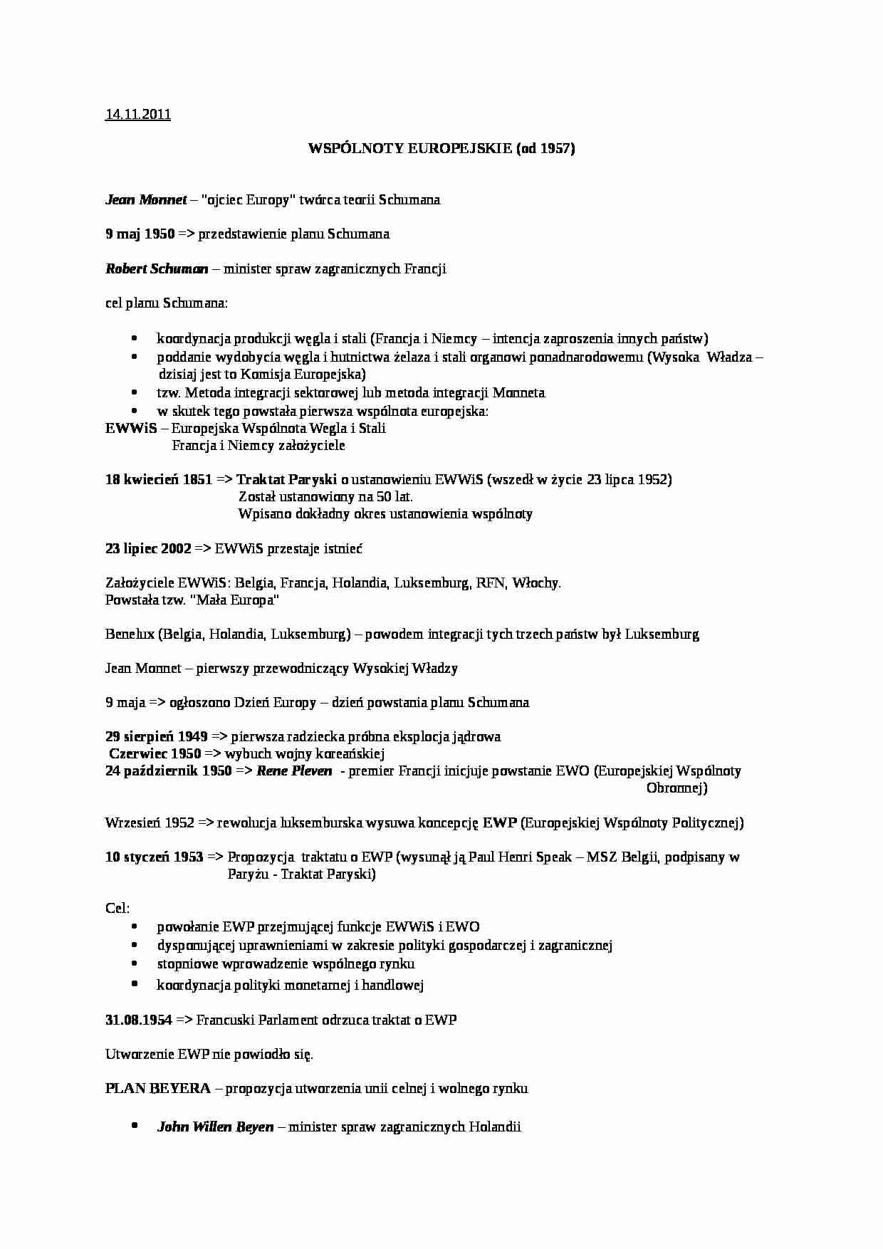 Wspólnoty Europejskie - strona 1