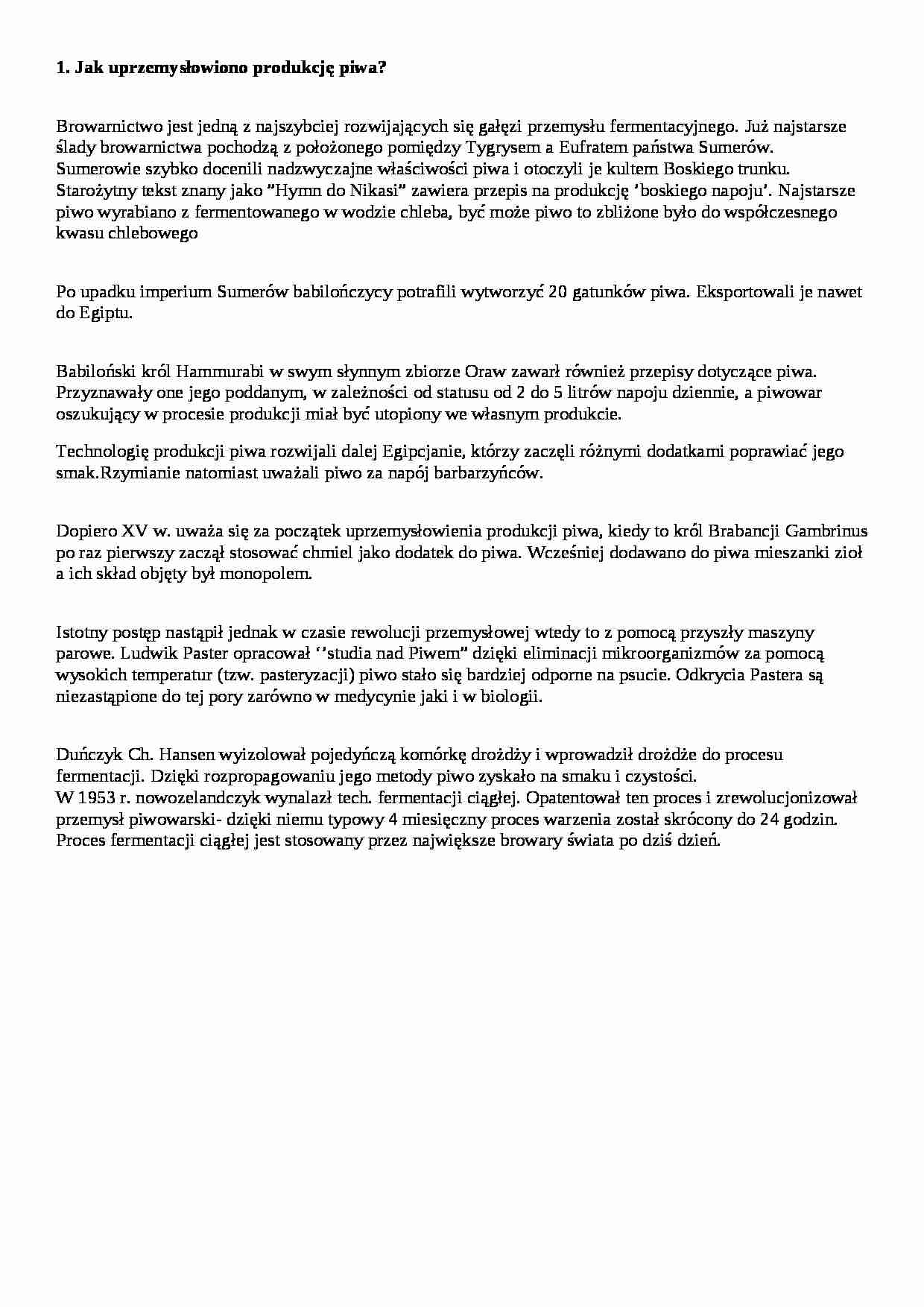 biotechnologia - pytania wraz z odpowiedziami - strona 1