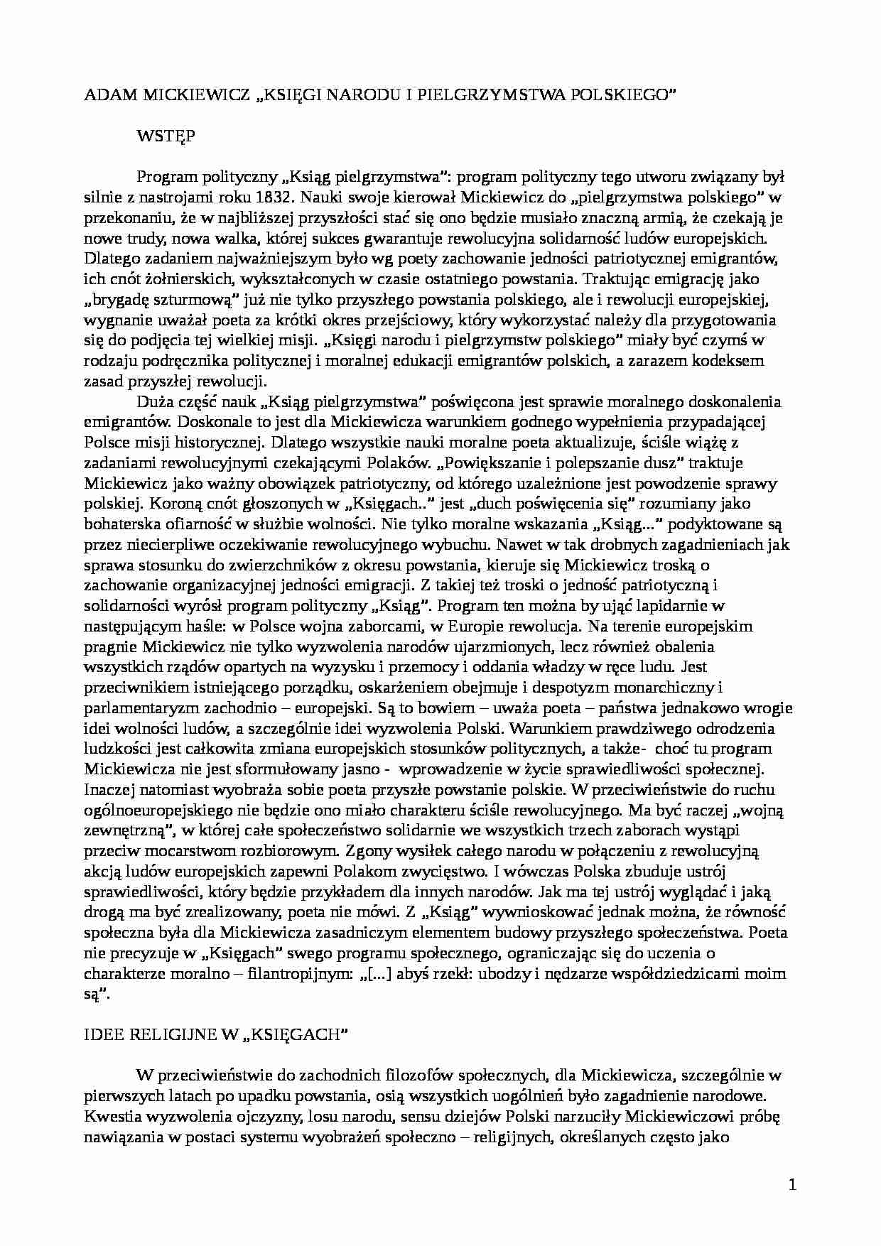 Księgi narodu i pielgrzymstwa polskiego - strona 1