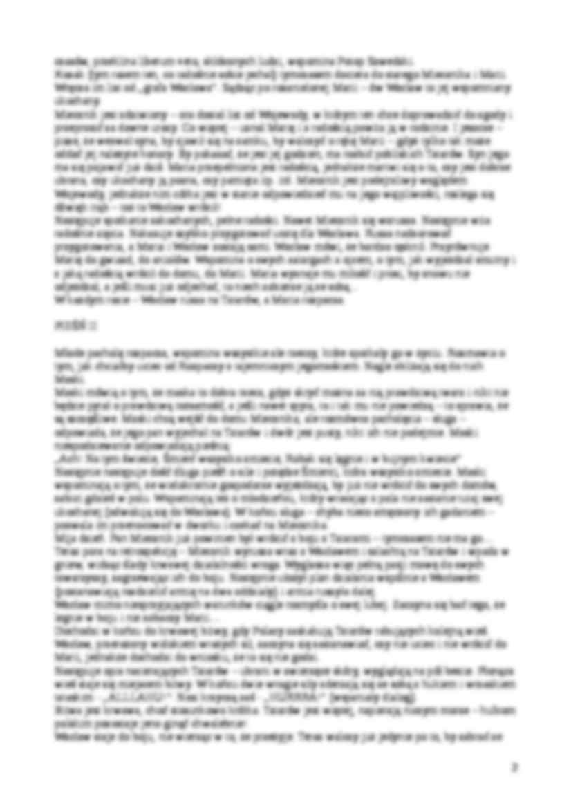 Antoni Malczewski - Maria - Streszczenie - strona 2