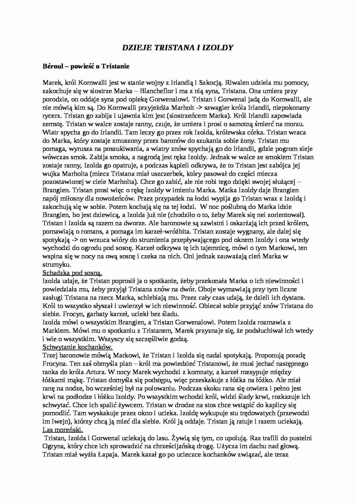 Dzieje Tristana i Izoldy - strona 1