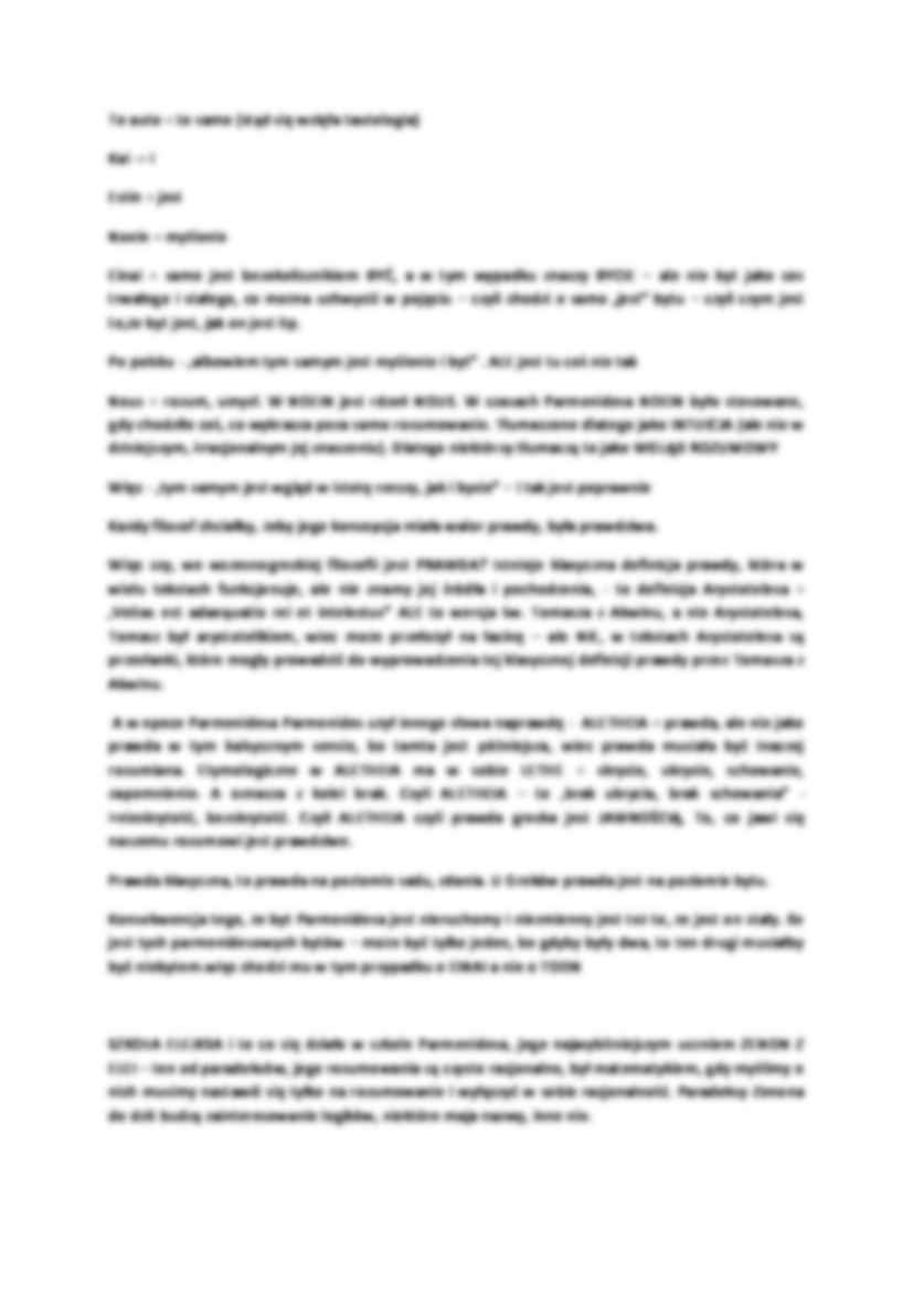Filozofia - Parmenides z Elei - strona 2