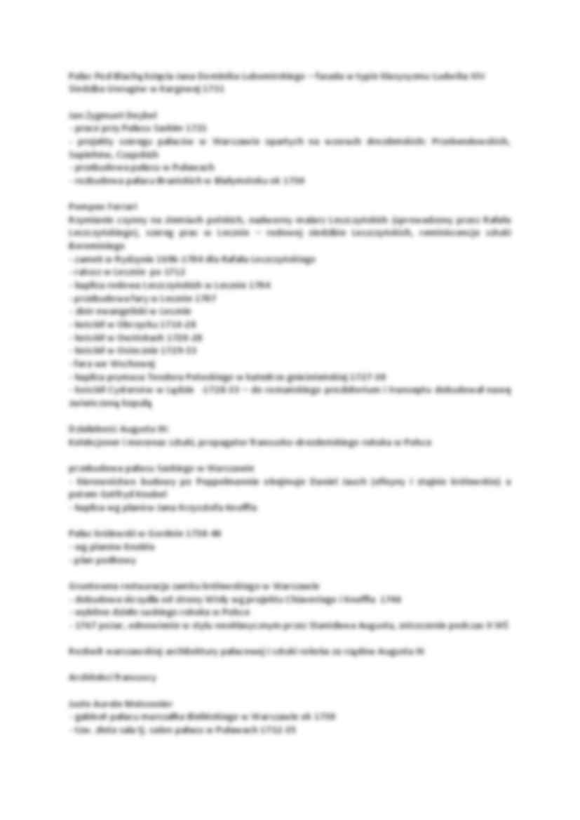 BAROKOWA ARCHITEKTURA ŚWIECKA W RZECZYPOSPOLITEJ: GŁÓWNI TWÓRCY I DZIEŁA. - strona 3