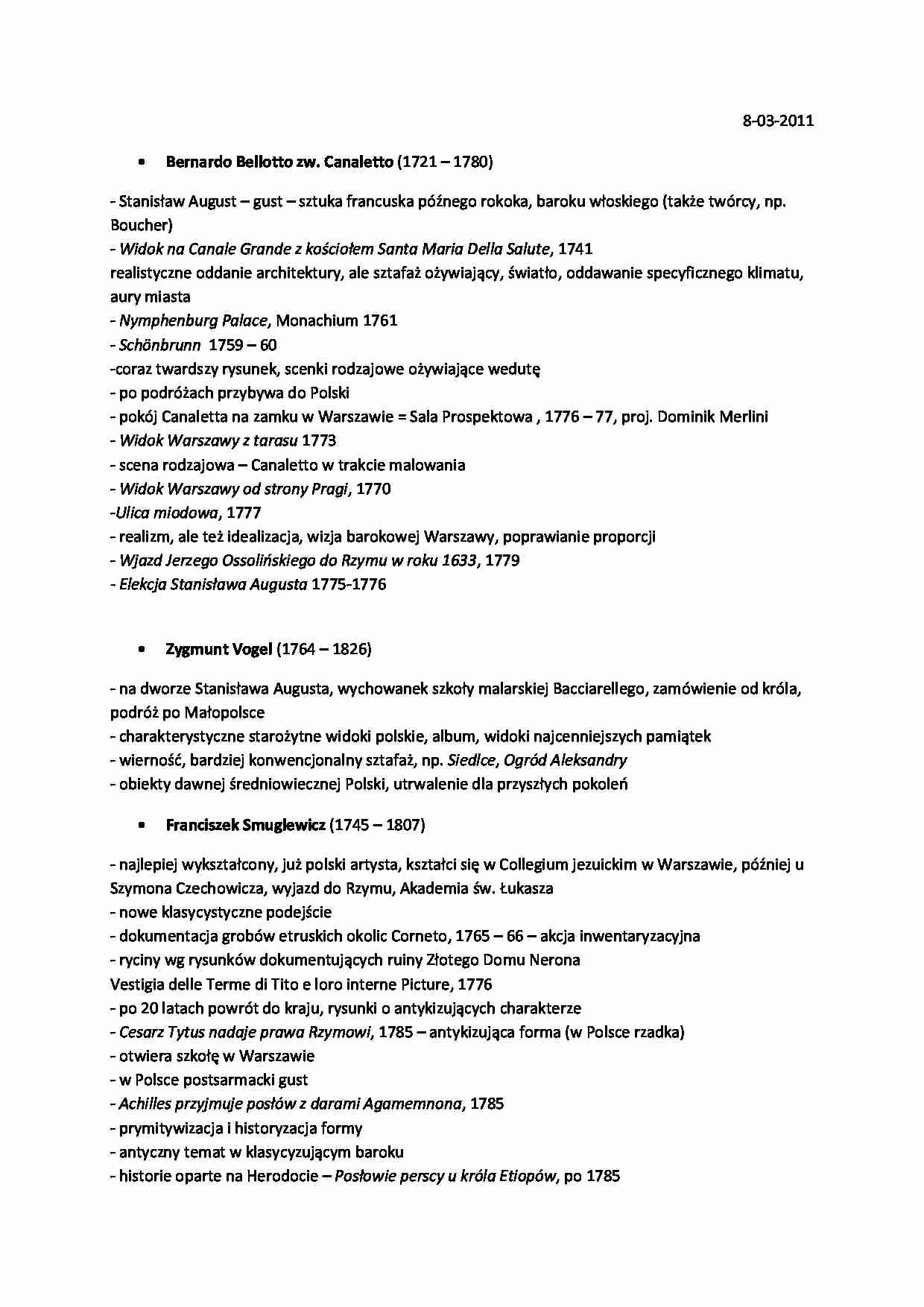 Belotto, Vogel, Smuglewicz - strona 1