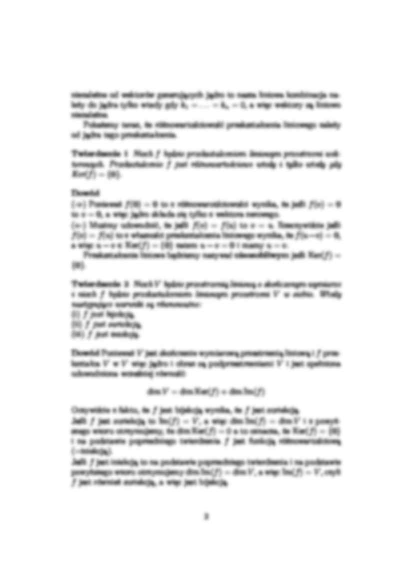 Jądro i obraz przekształcenia liniowego - strona 2