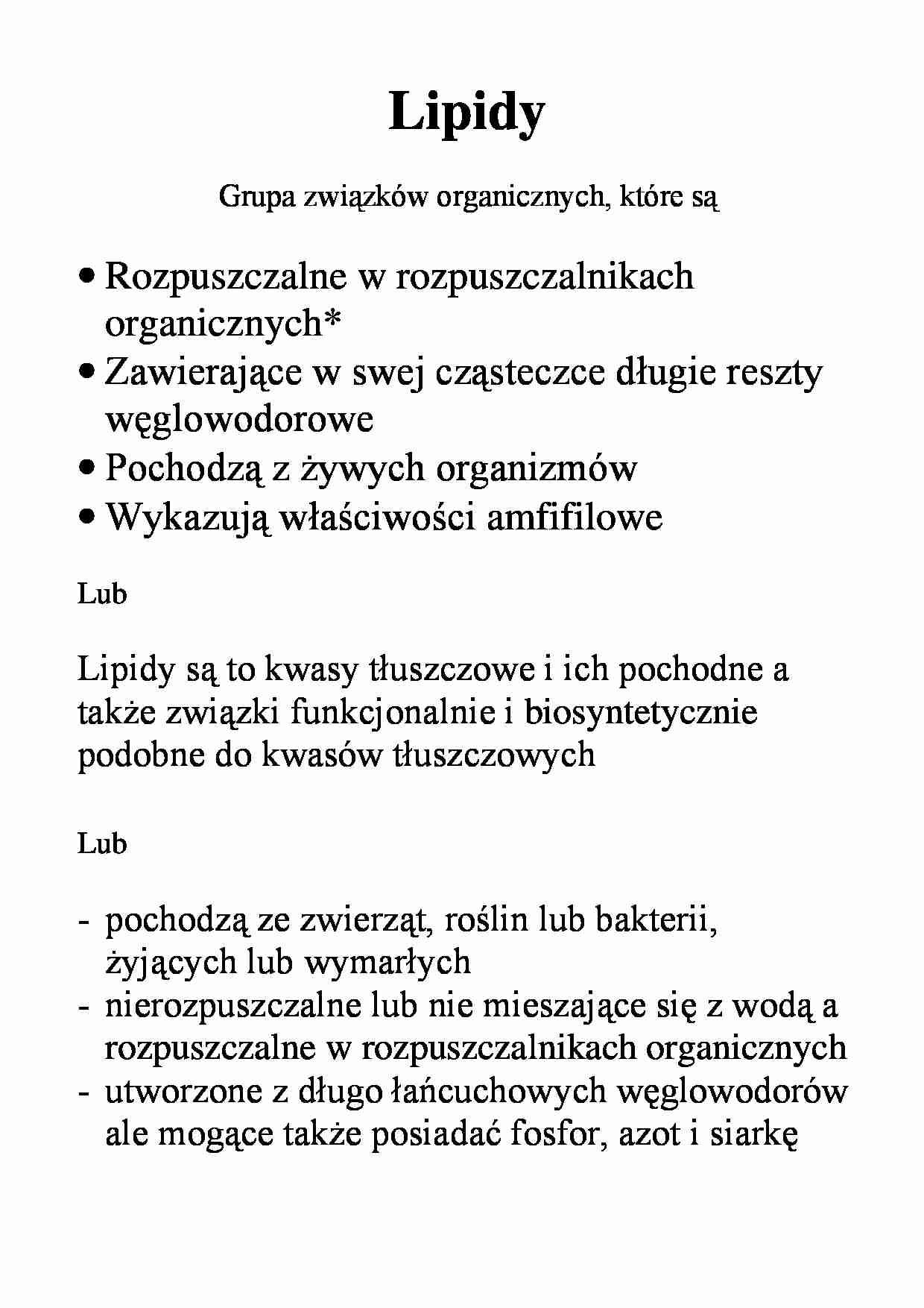 Lipidy i karotenoidy - strona 1