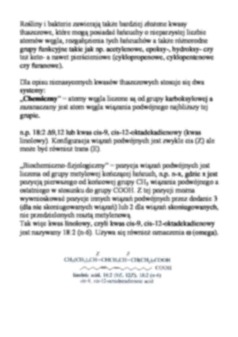 Lipidy - kwasy tłuszczowe 1 - strona 2