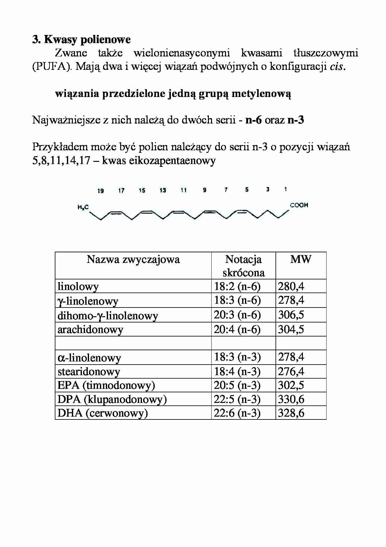 Lipidy -  polienowe - strona 1