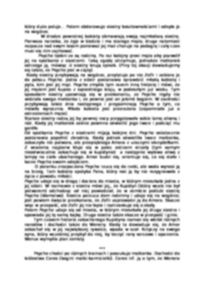 Apulejusz - Amor i Psyche - opowiadanie - strona 2