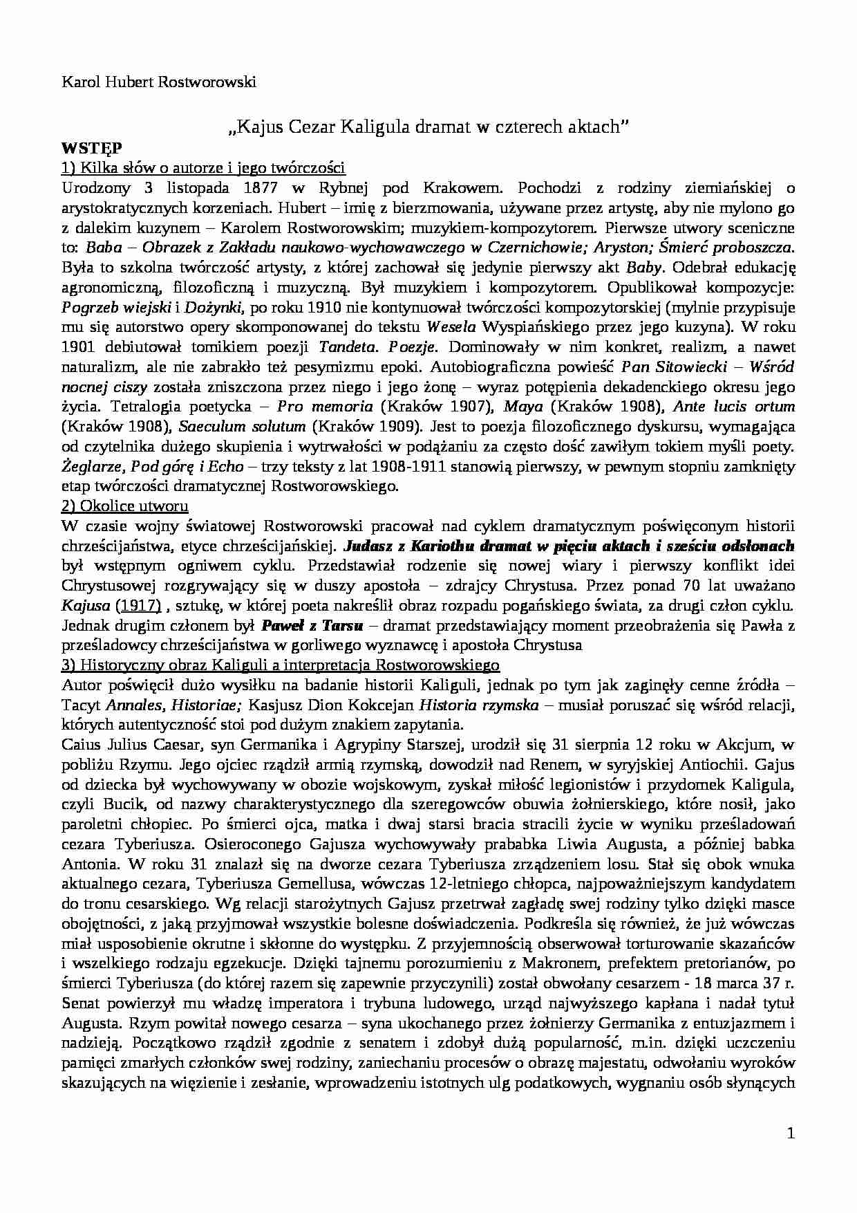Karol Hubert Rostworowski - strona 1