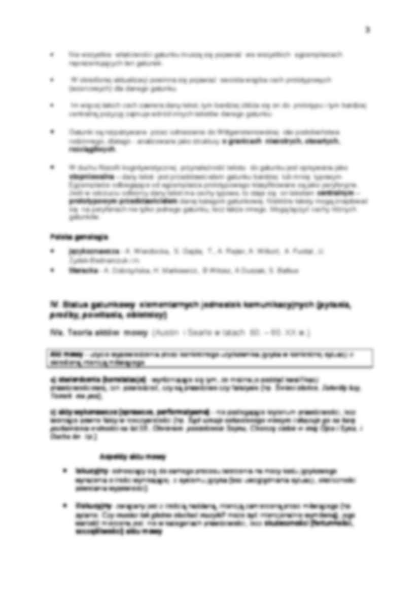 Gatunki wypowiedzi, akty mowy - strona 3