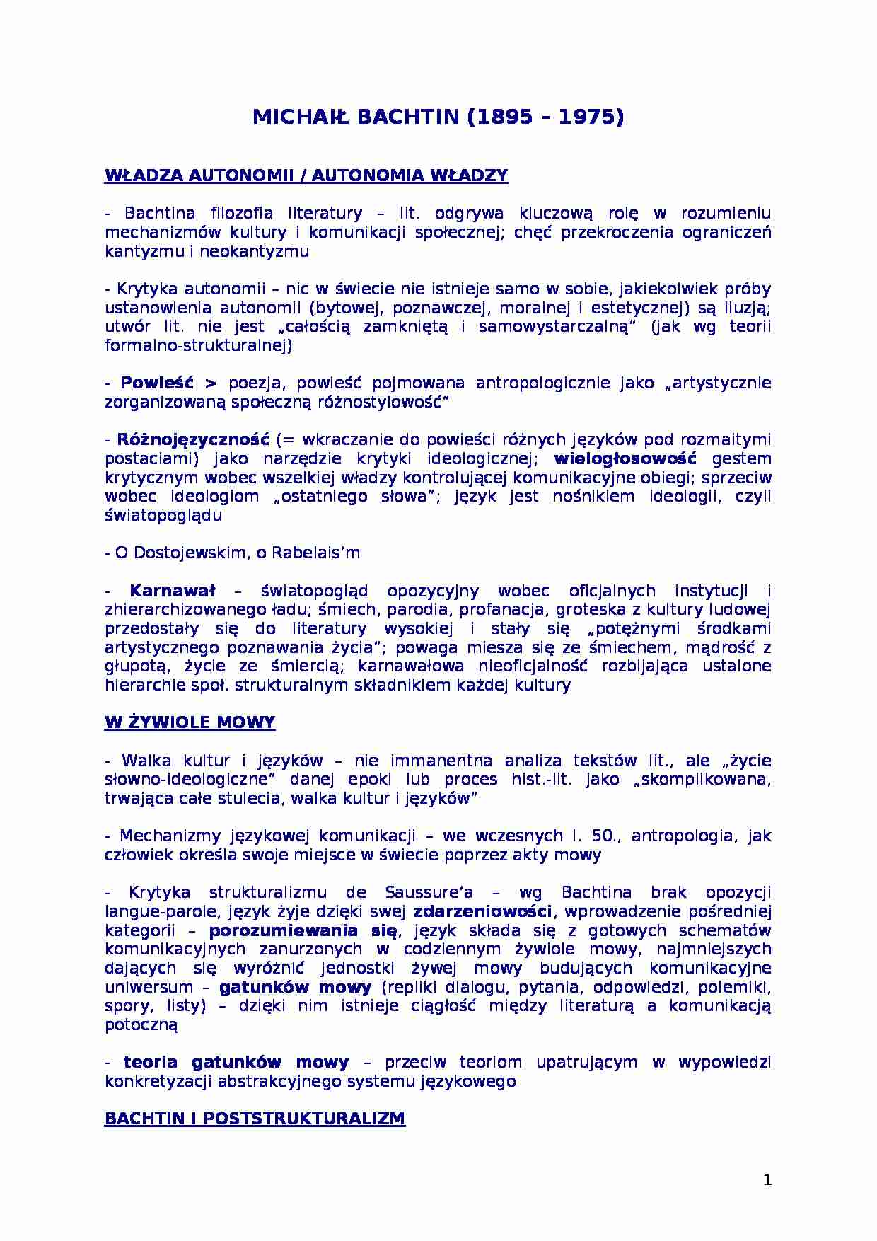 Władza autonomii/ autonomia włady - strona 1