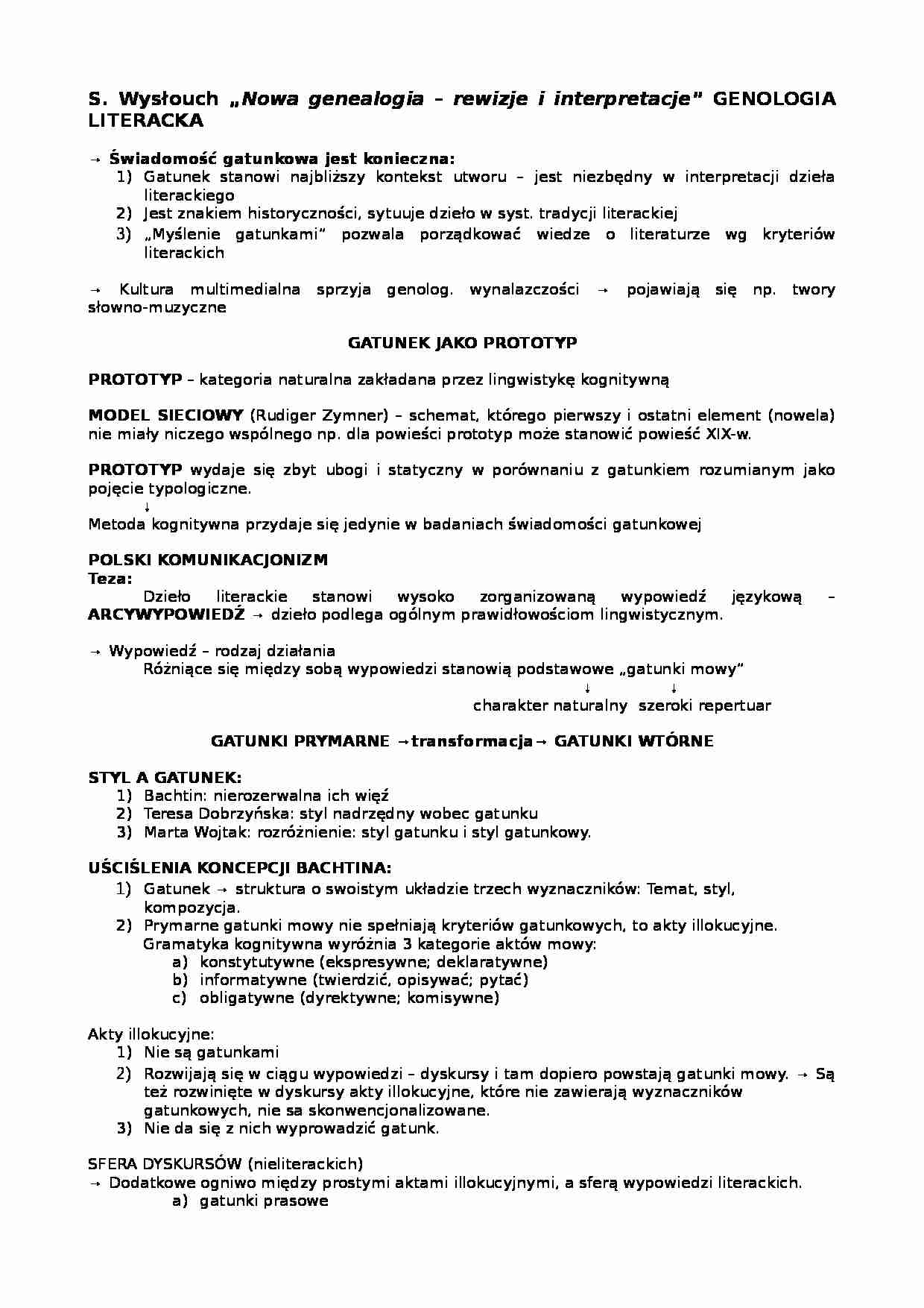 Nowa genealogia rewizje i interpretacje - strona 1