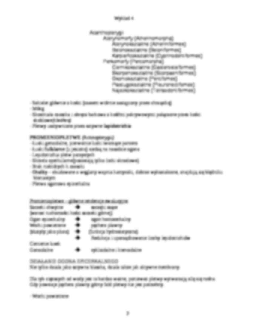 Zoologia kręgowców - wykład 4 - strona 2