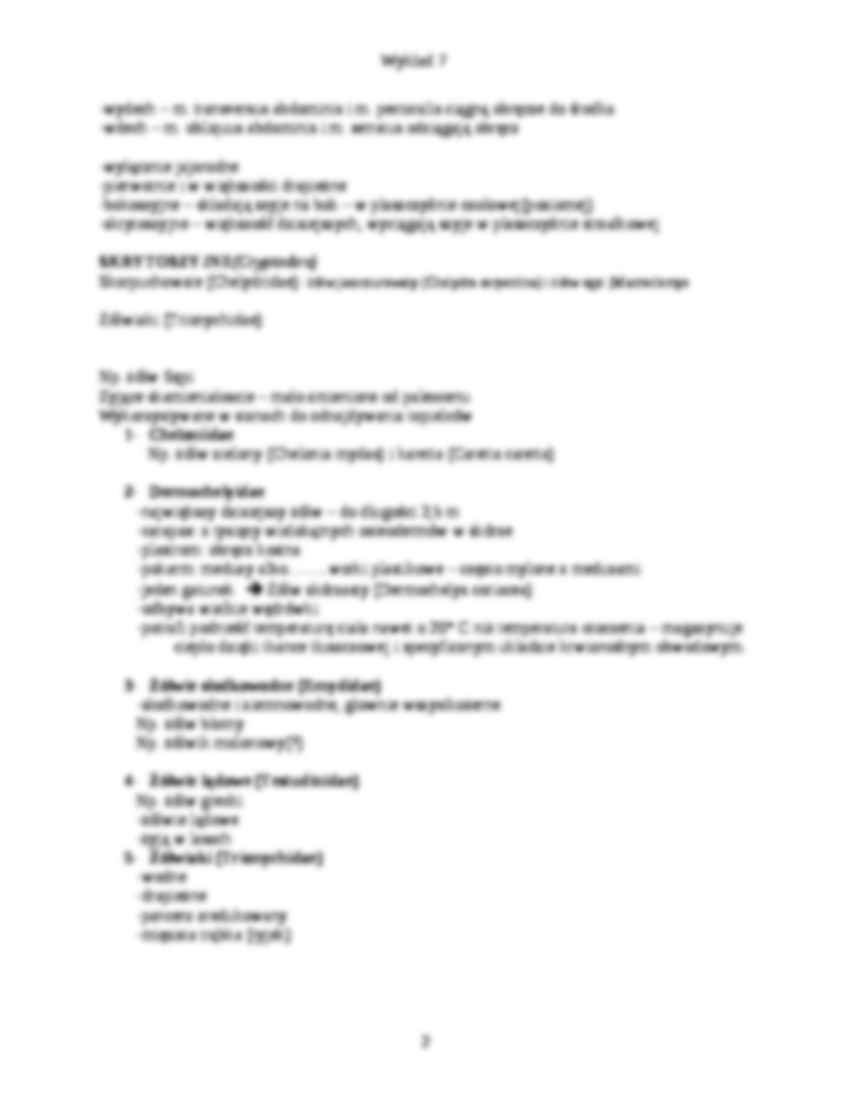 Zoologia kręgowców - wykład 7 - strona 2