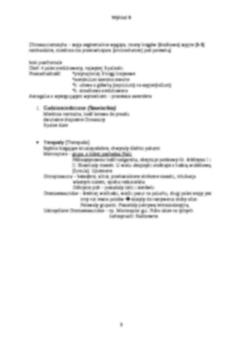 Zoologia kręgowców - wykład 9 - strona 3
