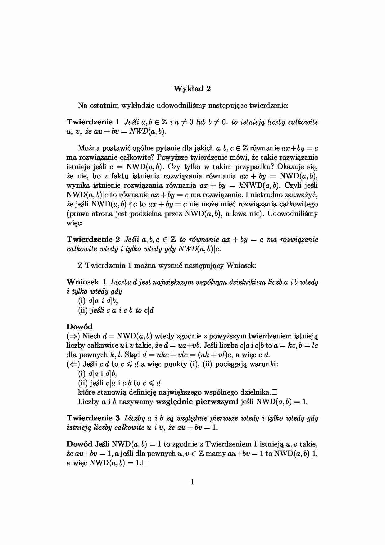 Arytmetyka liczb całkowitych - strona 1