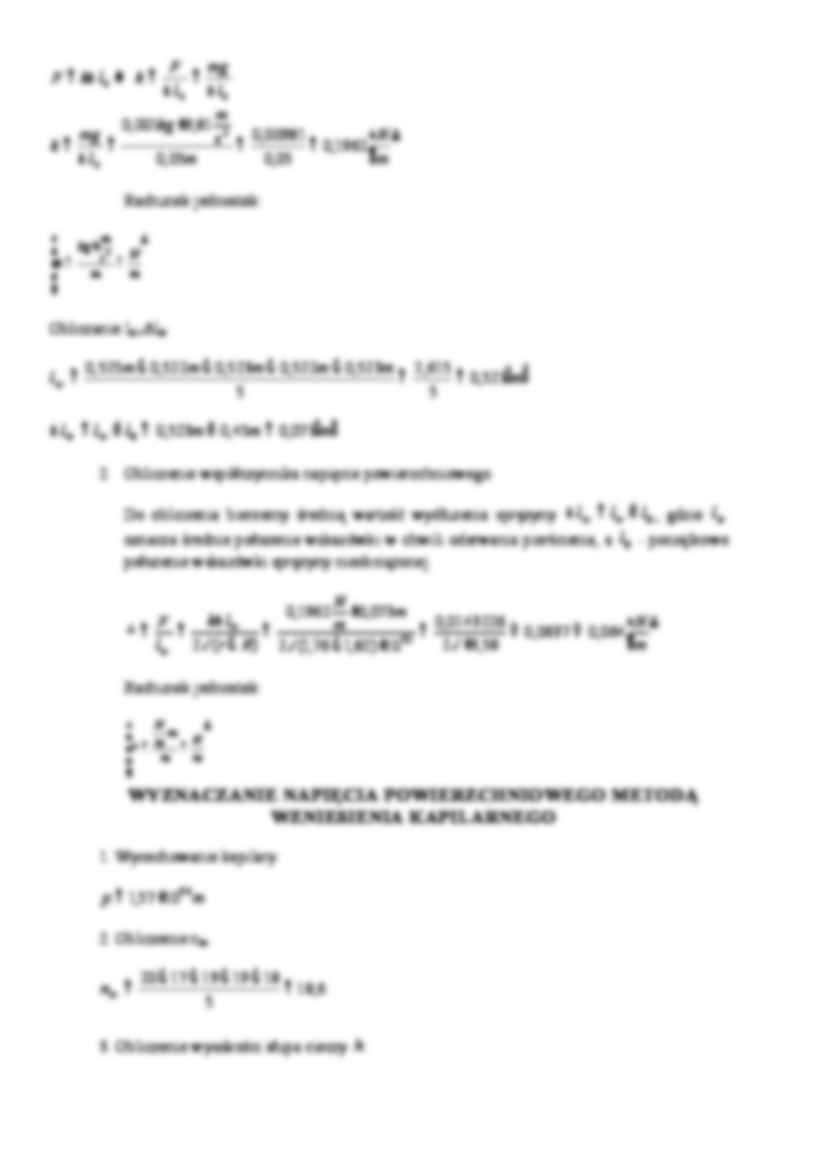 Pomiar współczynnika napięcia powierzchniowego cieczy - strona 2