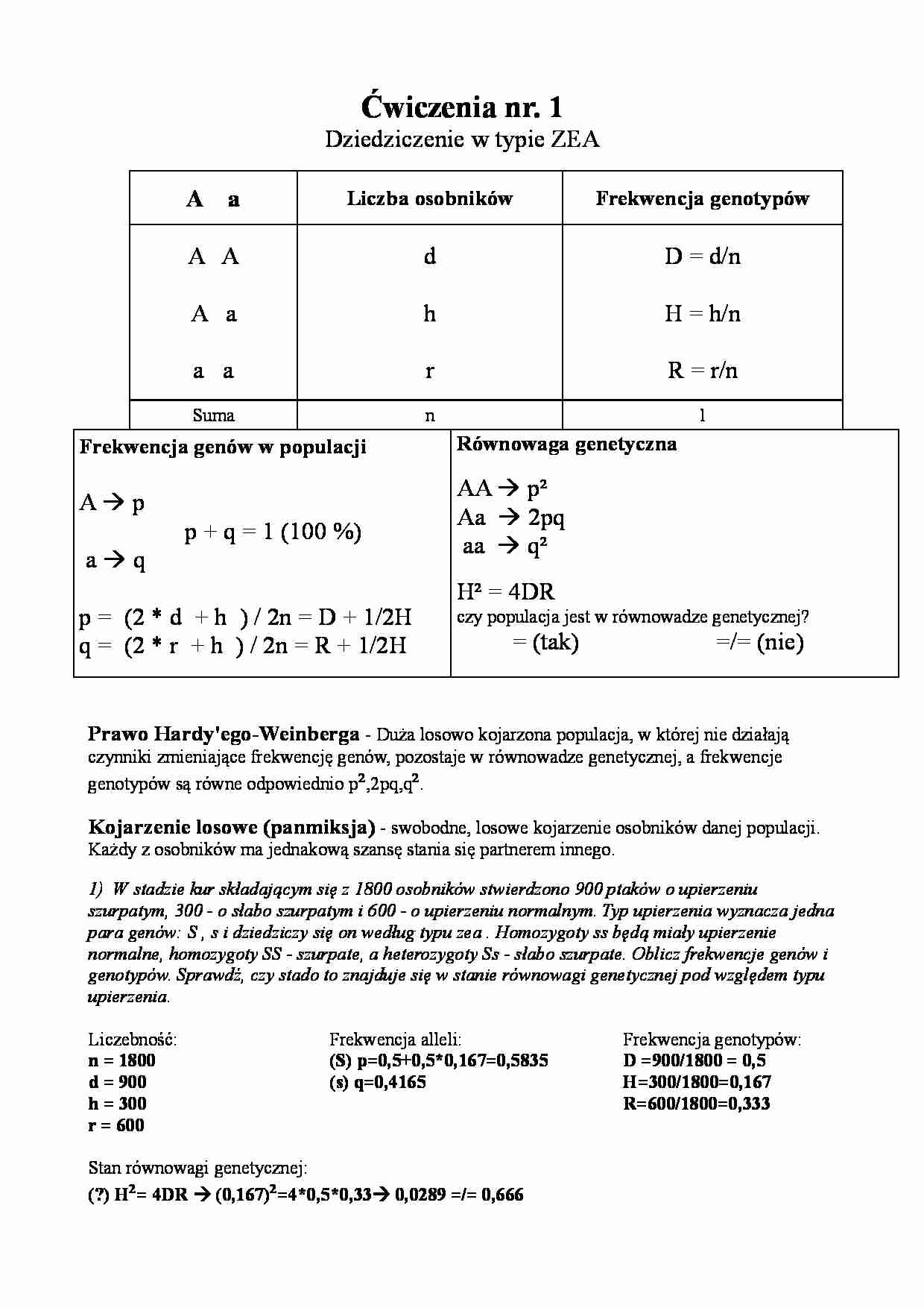 Dziedziczenie w typie pissum - strona 1