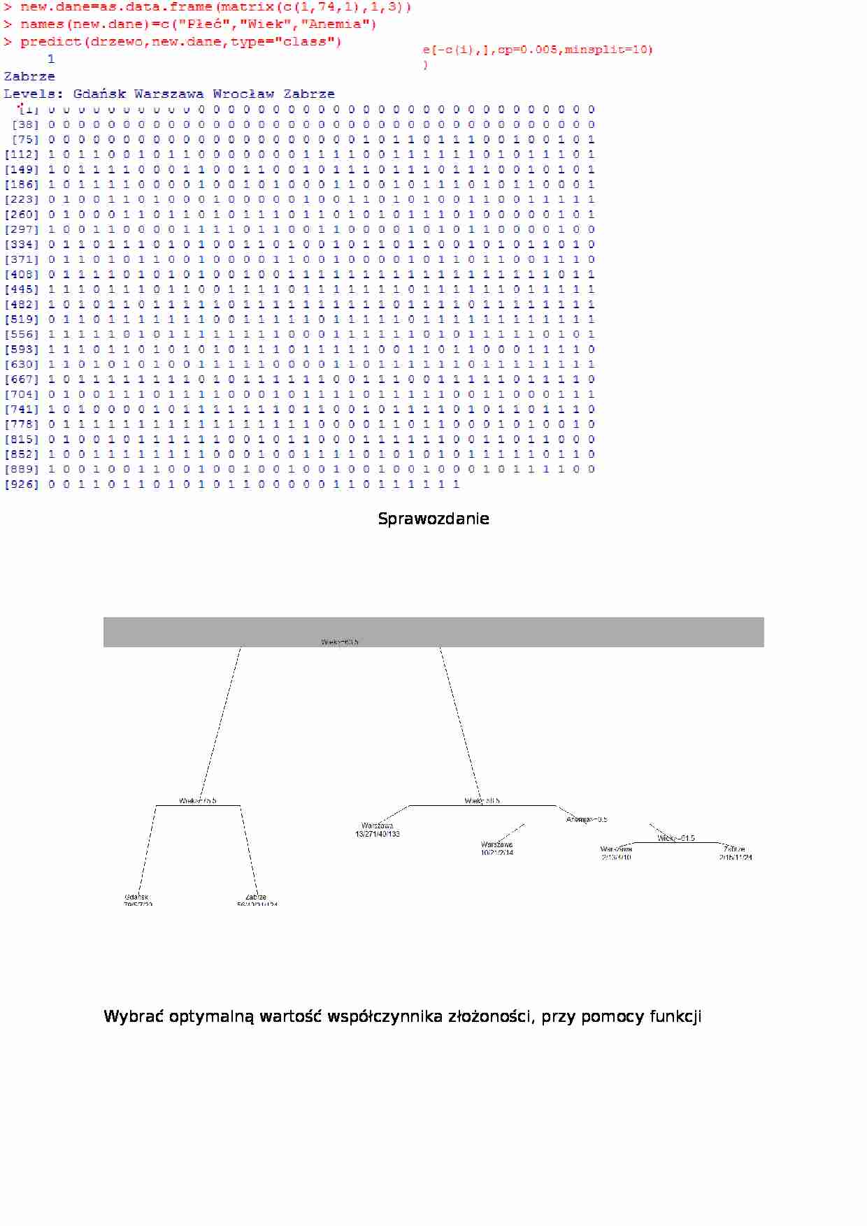 Sprawozdanie z analizy przeżycia - strona 1