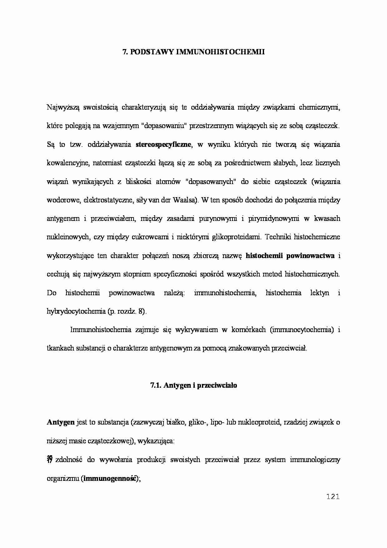 Immunohistochemia - ogólne zagadnienia - strona 1